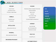 Tablet Screenshot of newwebdirectory.com